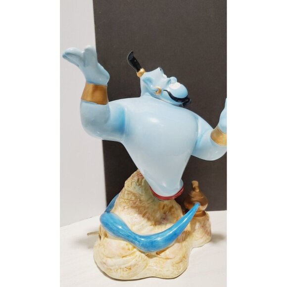 DISNEY ALADDIN GENIE MUSIC BOX CERAMIC FIGURINE SCHMID "A FRIEND LIKE ME 6" READ - Picture 4 of 8
